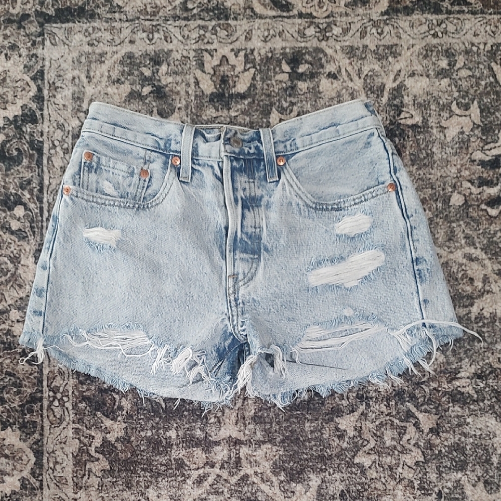 Denim Distressed Women Shorts